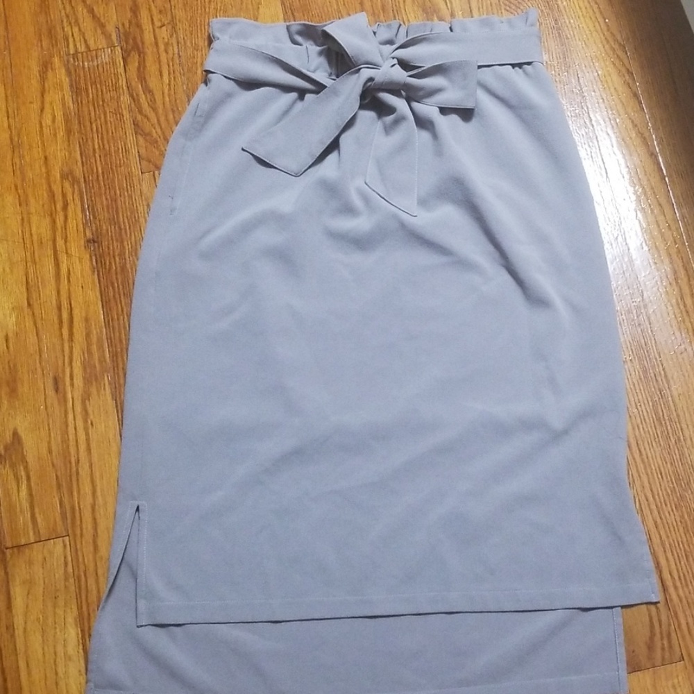 Two piece gray midi and tops